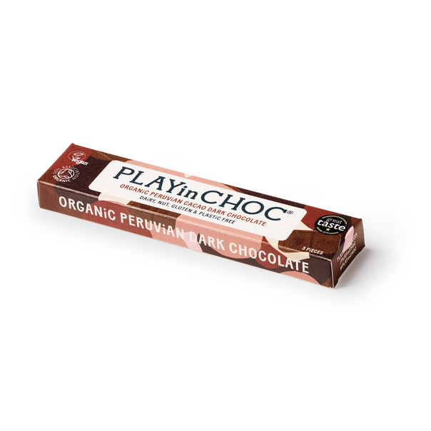 JustChoc Box<br>Organic Peruvian Cacao Dark Chocolate 30g