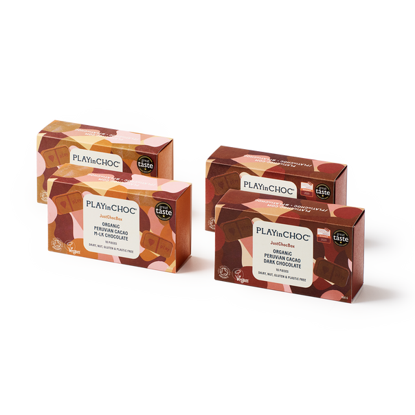 JustChoc Box<br>BUNDLE<br>x 2 M•LK & x 2 DARK