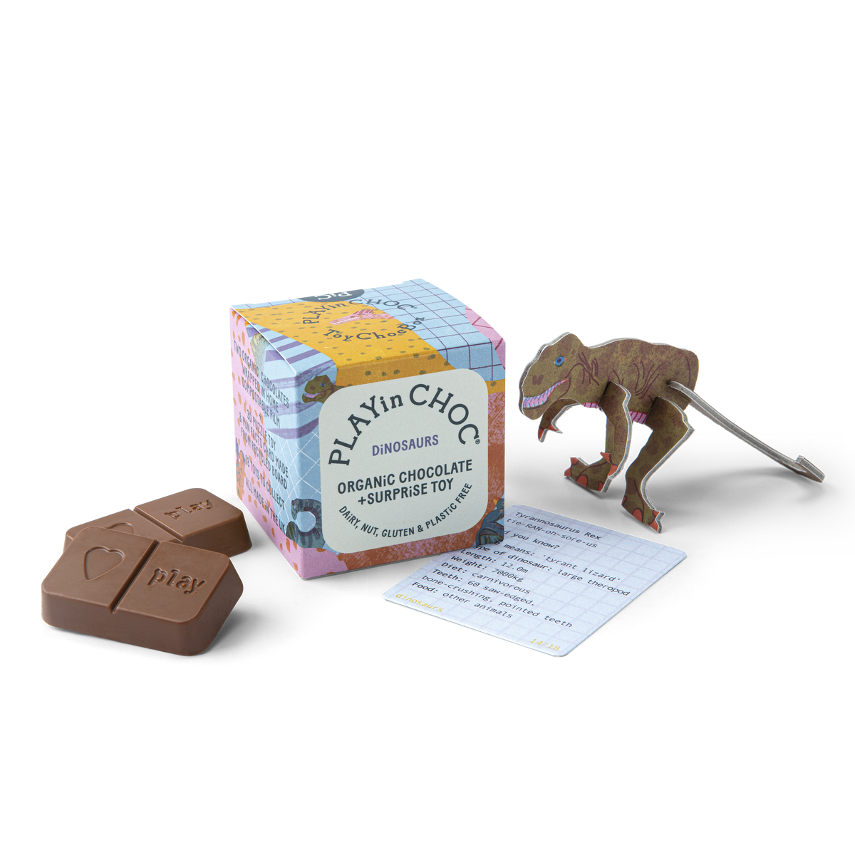 ToyChoc 18 Piece Dinosaurs Set | Dairy-Free Chocs – PLAYin CHOC