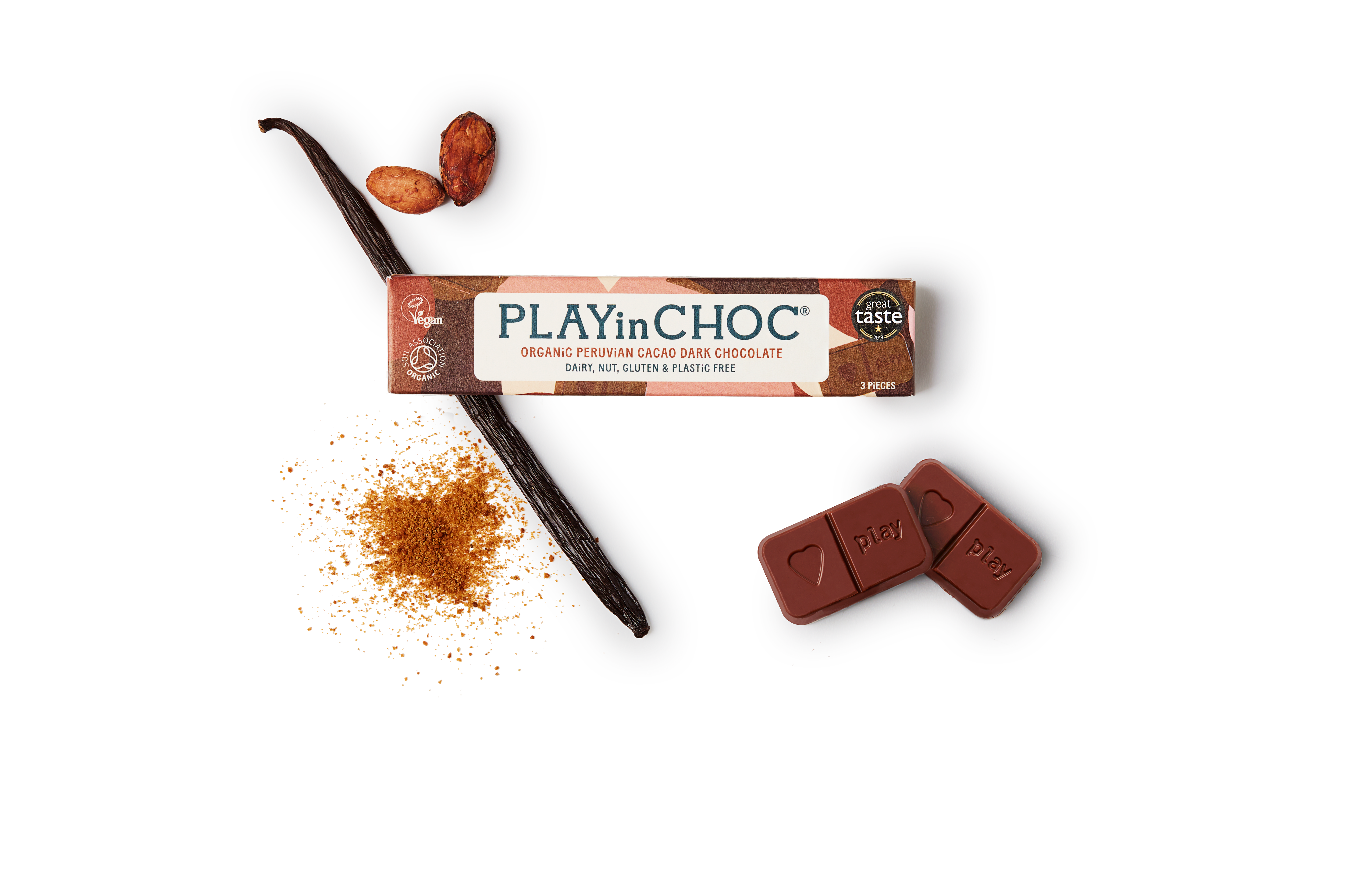 Free Gift JustChoc Box Organic Dark Chocolate