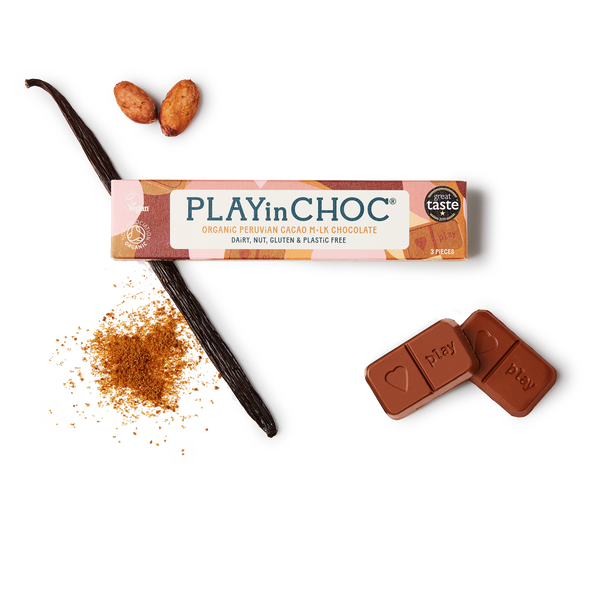 Free Gift - JustChoc Box<br>Organic Peruvian Cacao M•lk Chocolate 30g