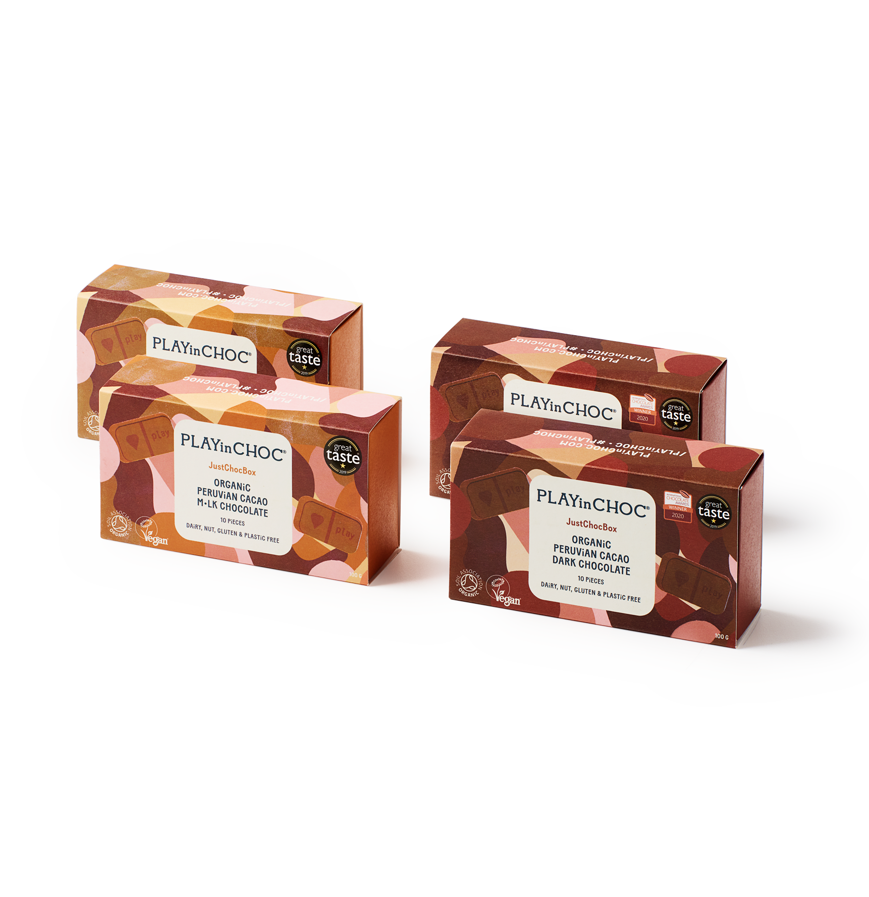 JustChoc BoxBUNDLEx 2 M•LK & x 2 DARK
