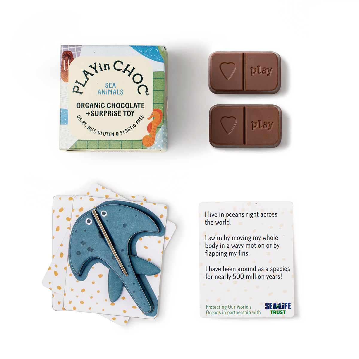 ToyChoc Box® Sea Animals | Allergen-Free Chocs – PLAYin CHOC
