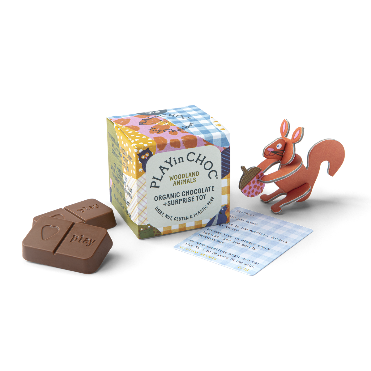 Playing Choc ToyChoc 18 Piece Woodland Animals Set | Dairy-Free Chocs – PLAYin CHOC